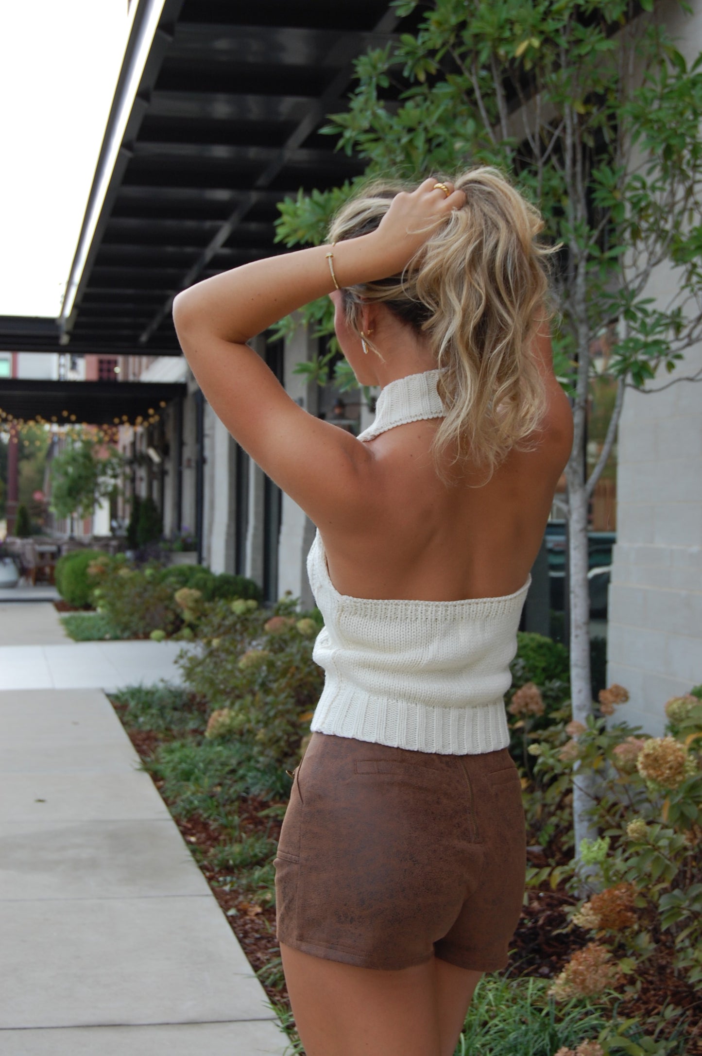Suede Skort