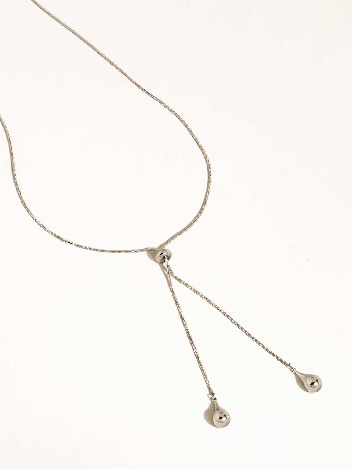 Non-Tarnish Adjustable Lariat Drop Necklace