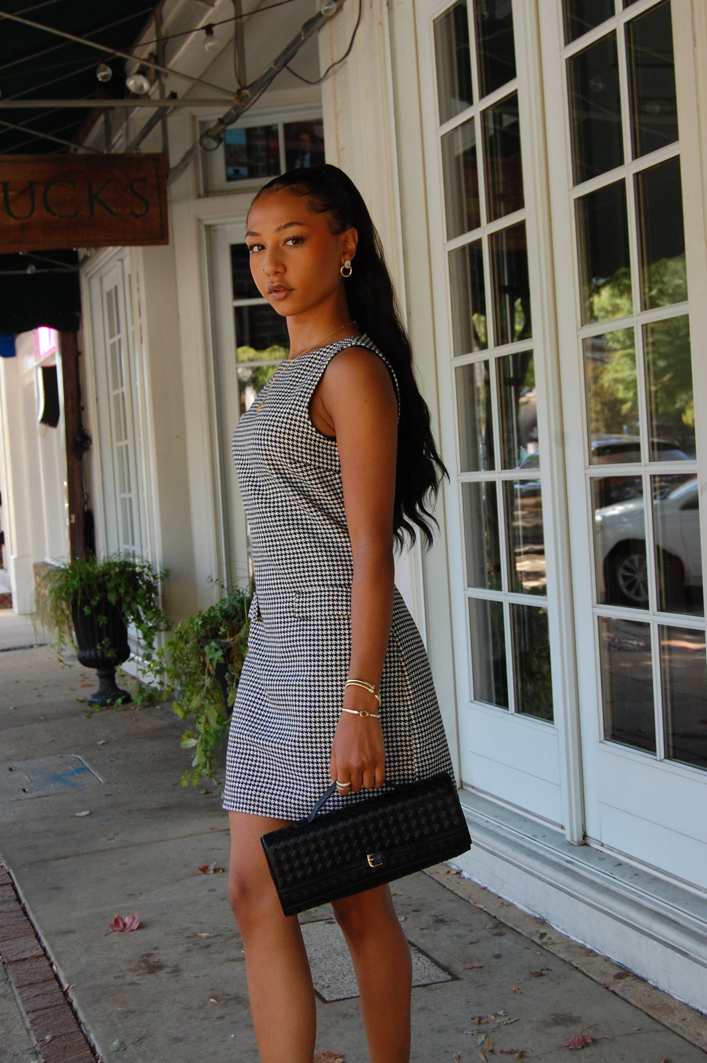Houndstooth Dress