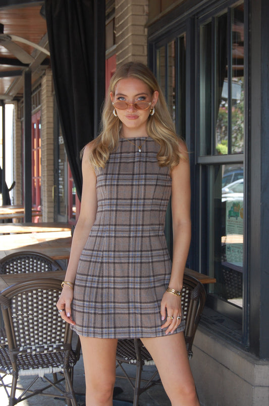 Plaid Mini Dress