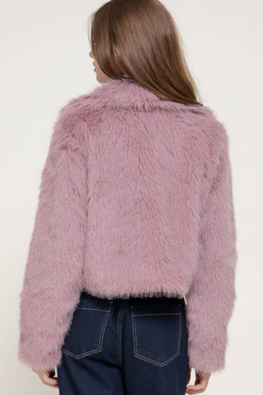 Fur Cropped Jacket