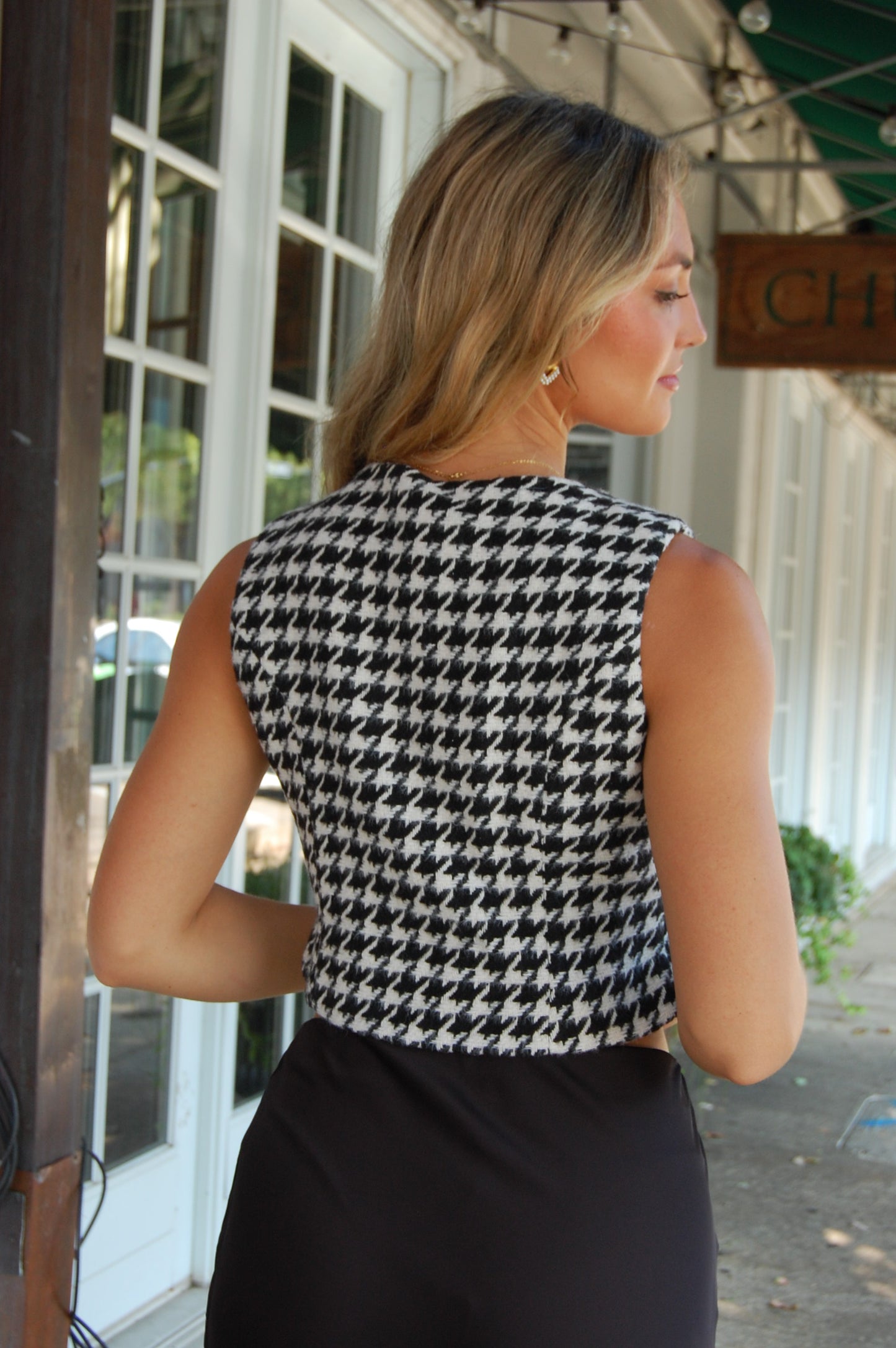 Houndstooth Vest