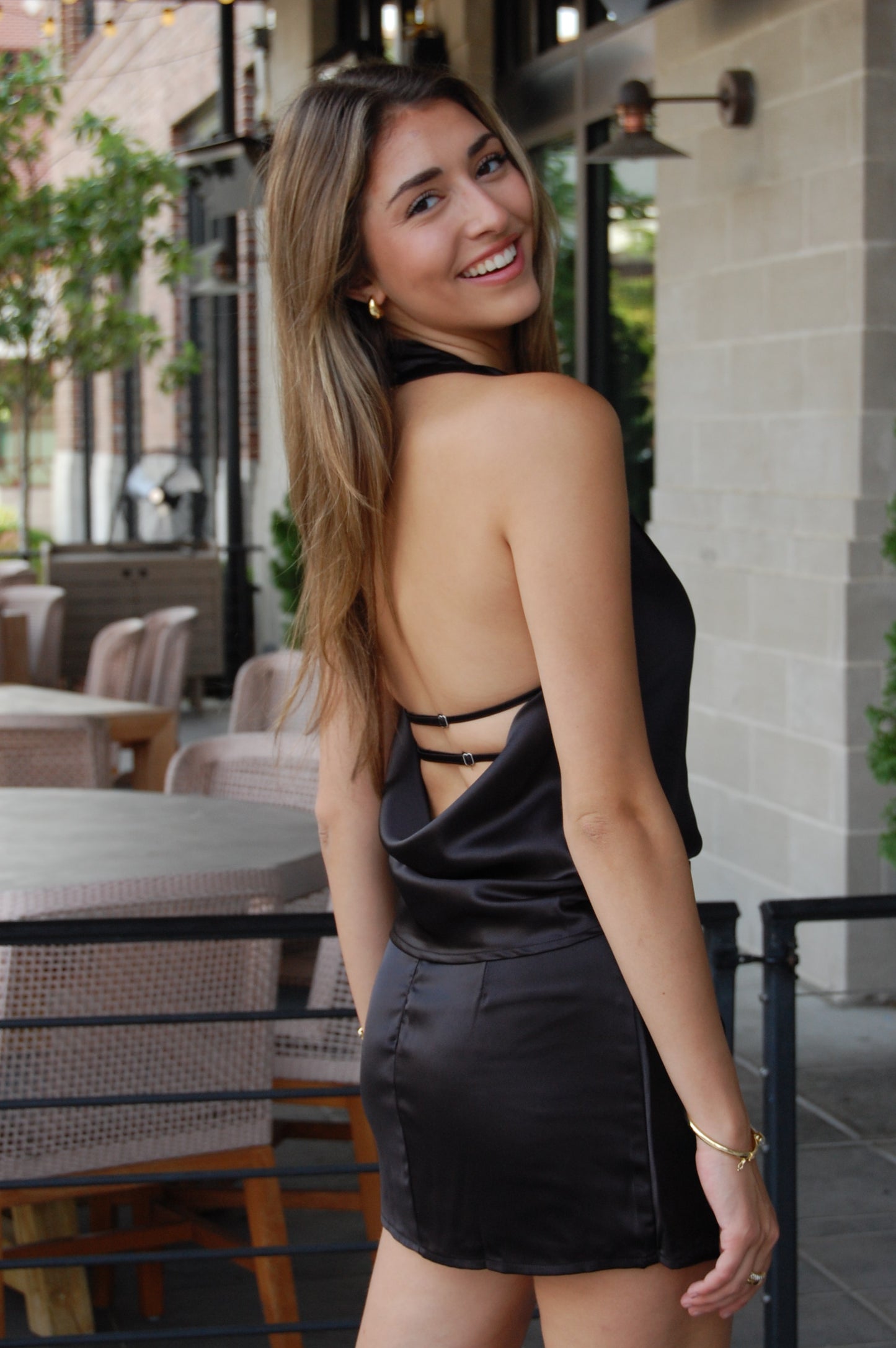 Satin Mini Skirt (set)