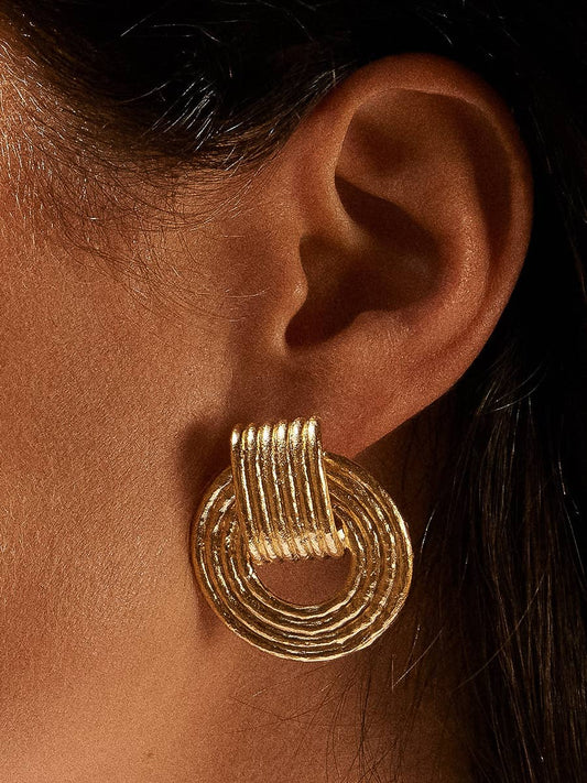 WP Stripe Hoop Earring