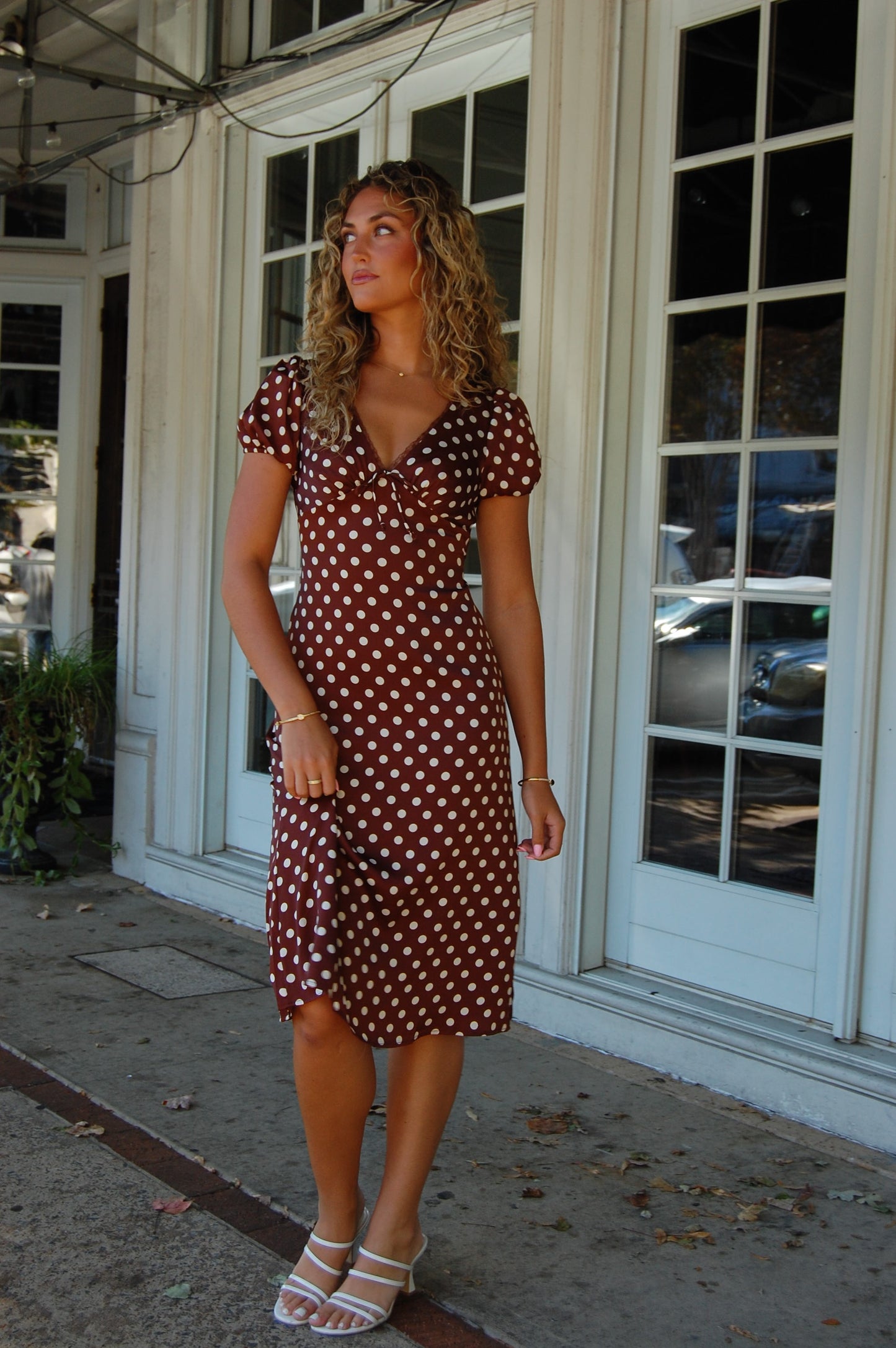Polka Dot Midi Dress