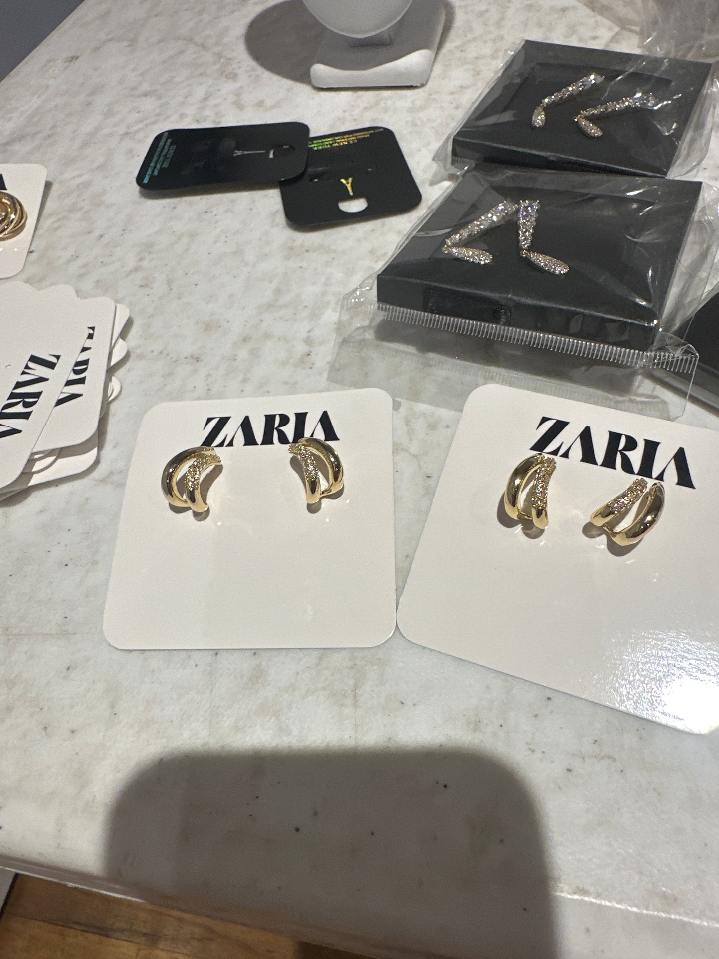 Brass Layered Hoops