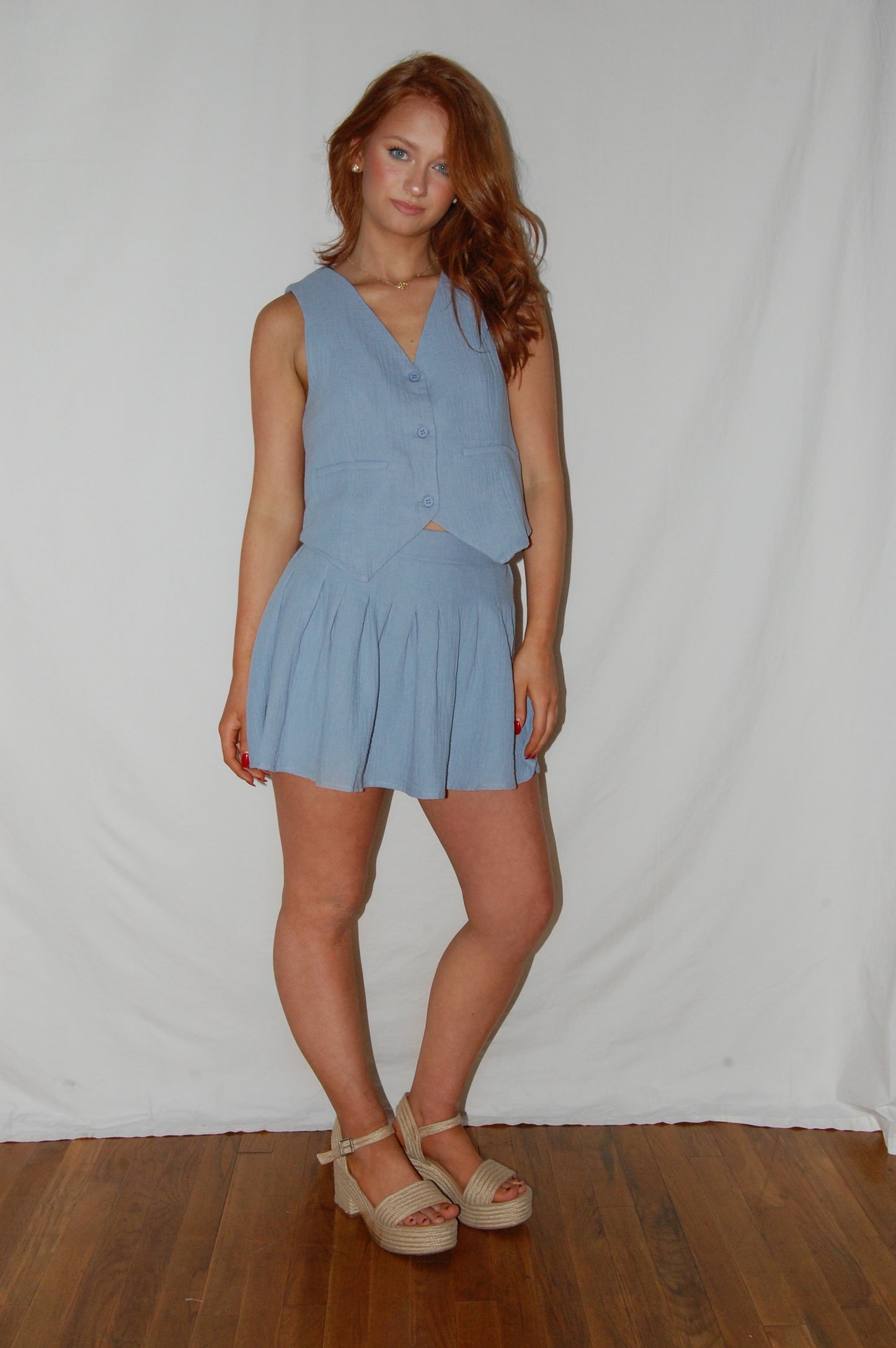 Linen Vest set
