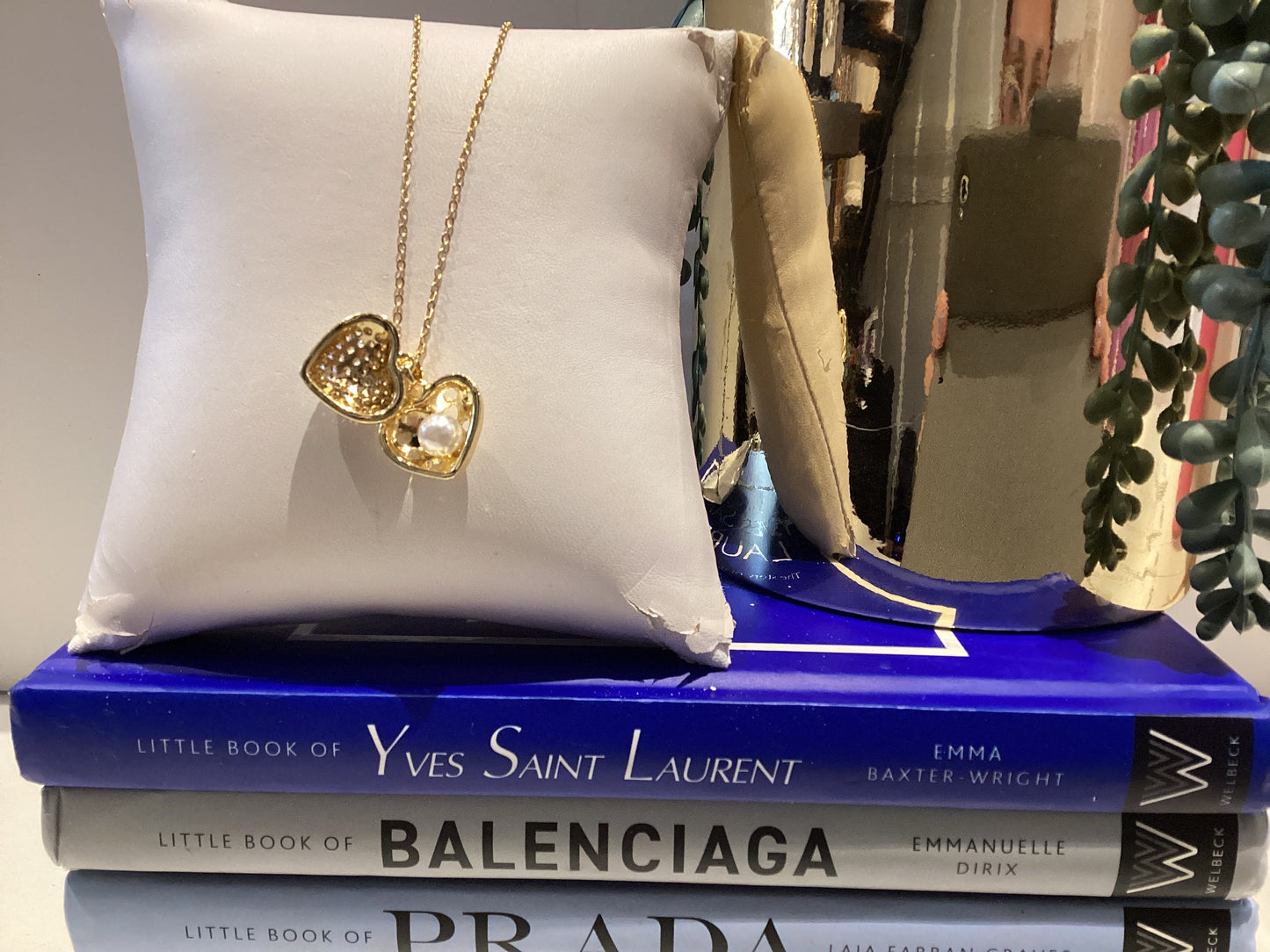 Hidden Pearl Heart Necklace