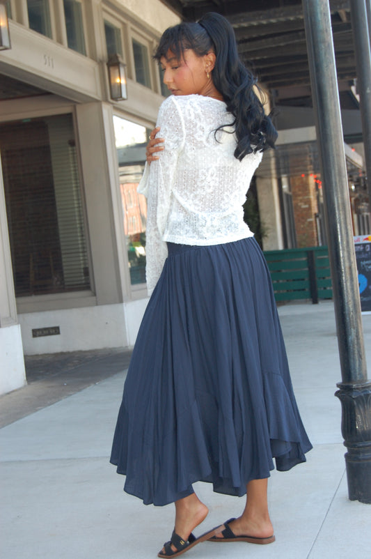 Smocked Waist Skirt