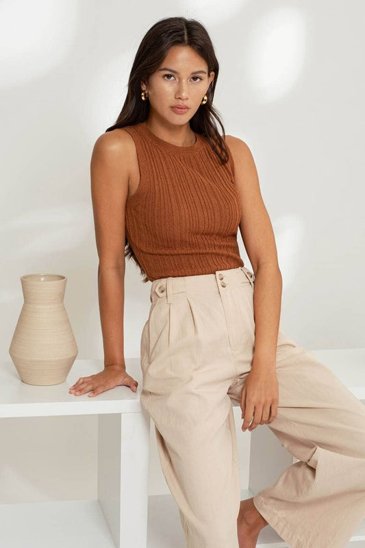 Ribbed Knit Top