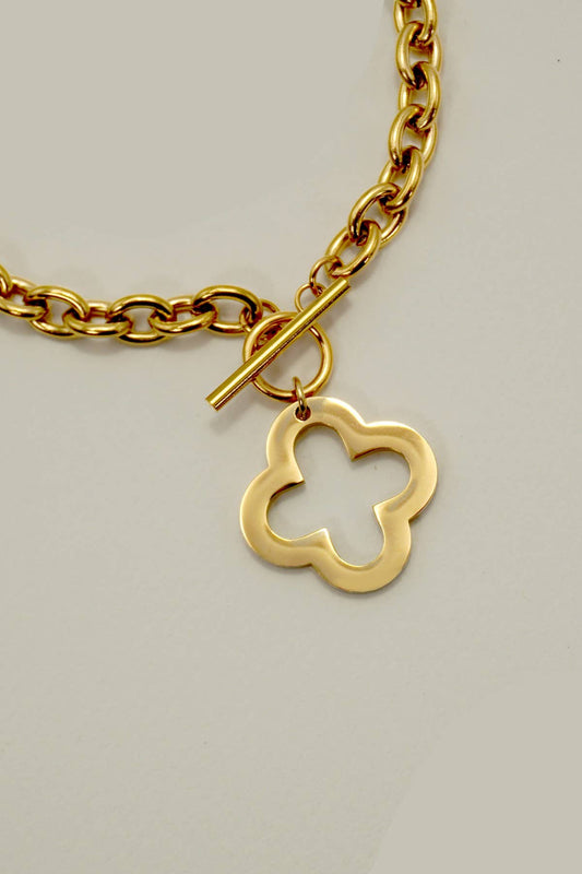 Non- Tarnish Clover Necklace