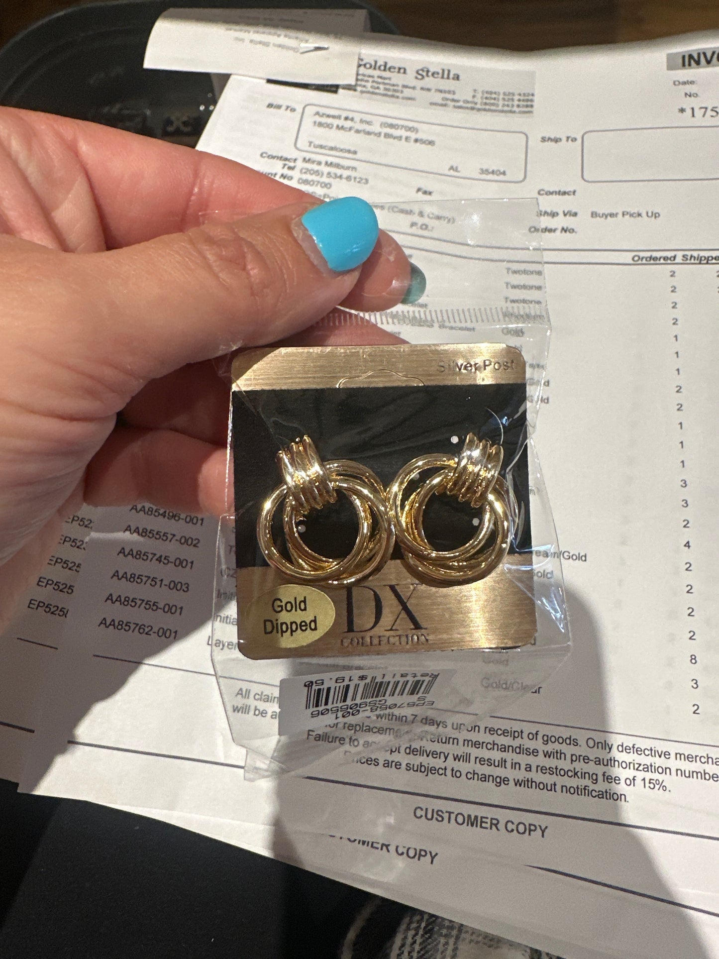 Gold Dipped Earrings