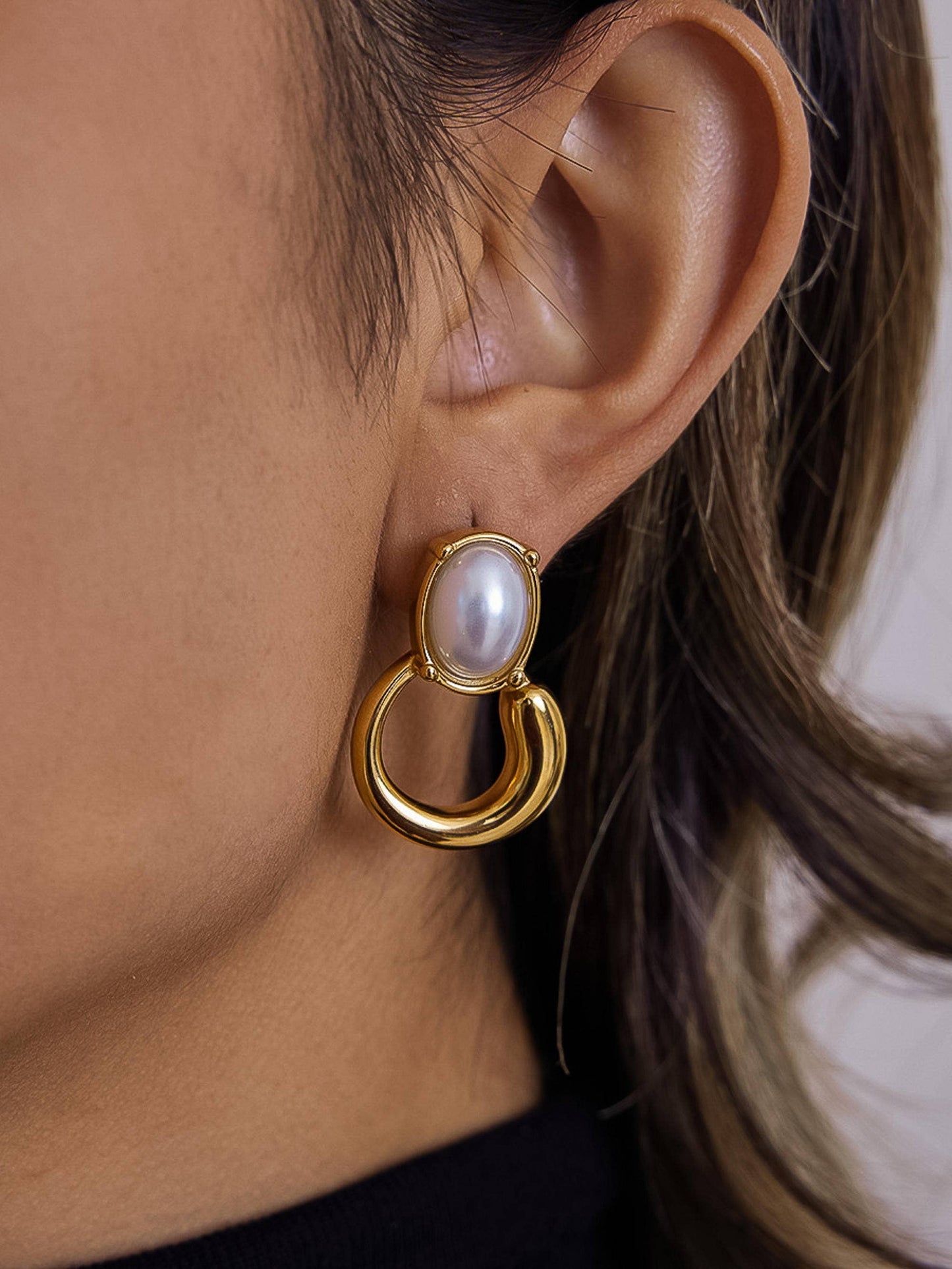 Non-Tarnish Pearl Drop Earrings