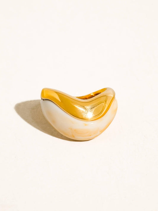 Fennel 18K Gold Non-Tarnish Statement Ring