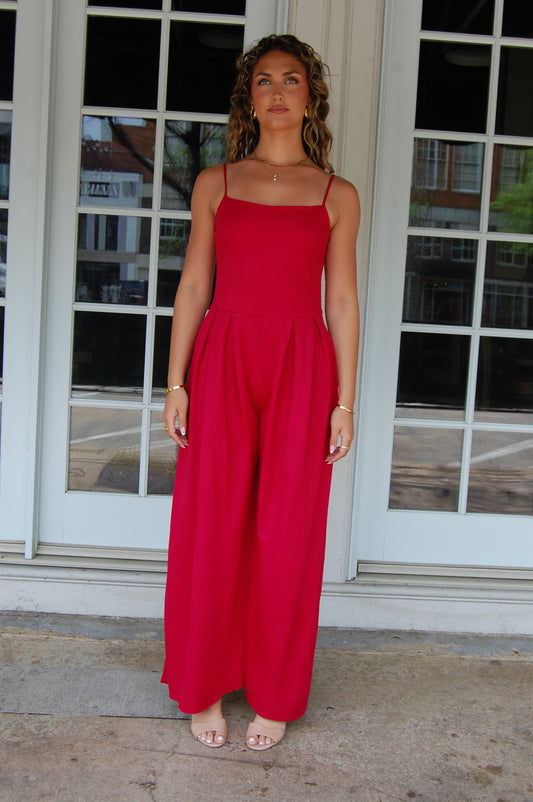 Pleated Jumpsuit