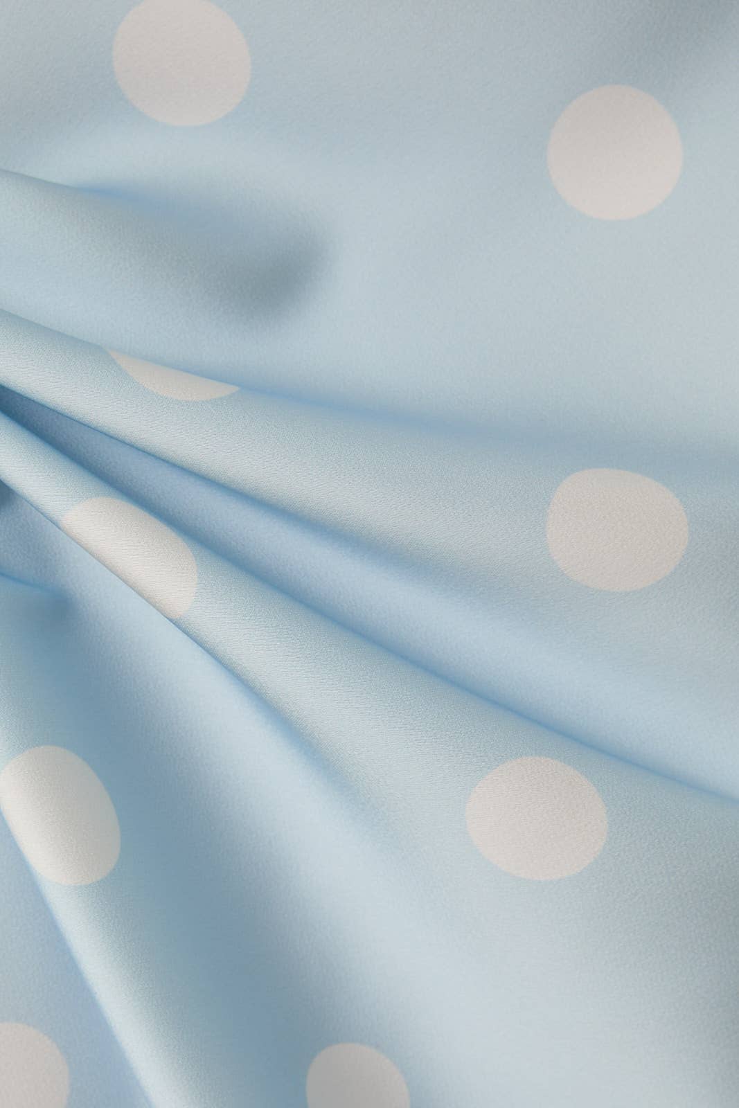 Satin Polka Dot Midi Skirt