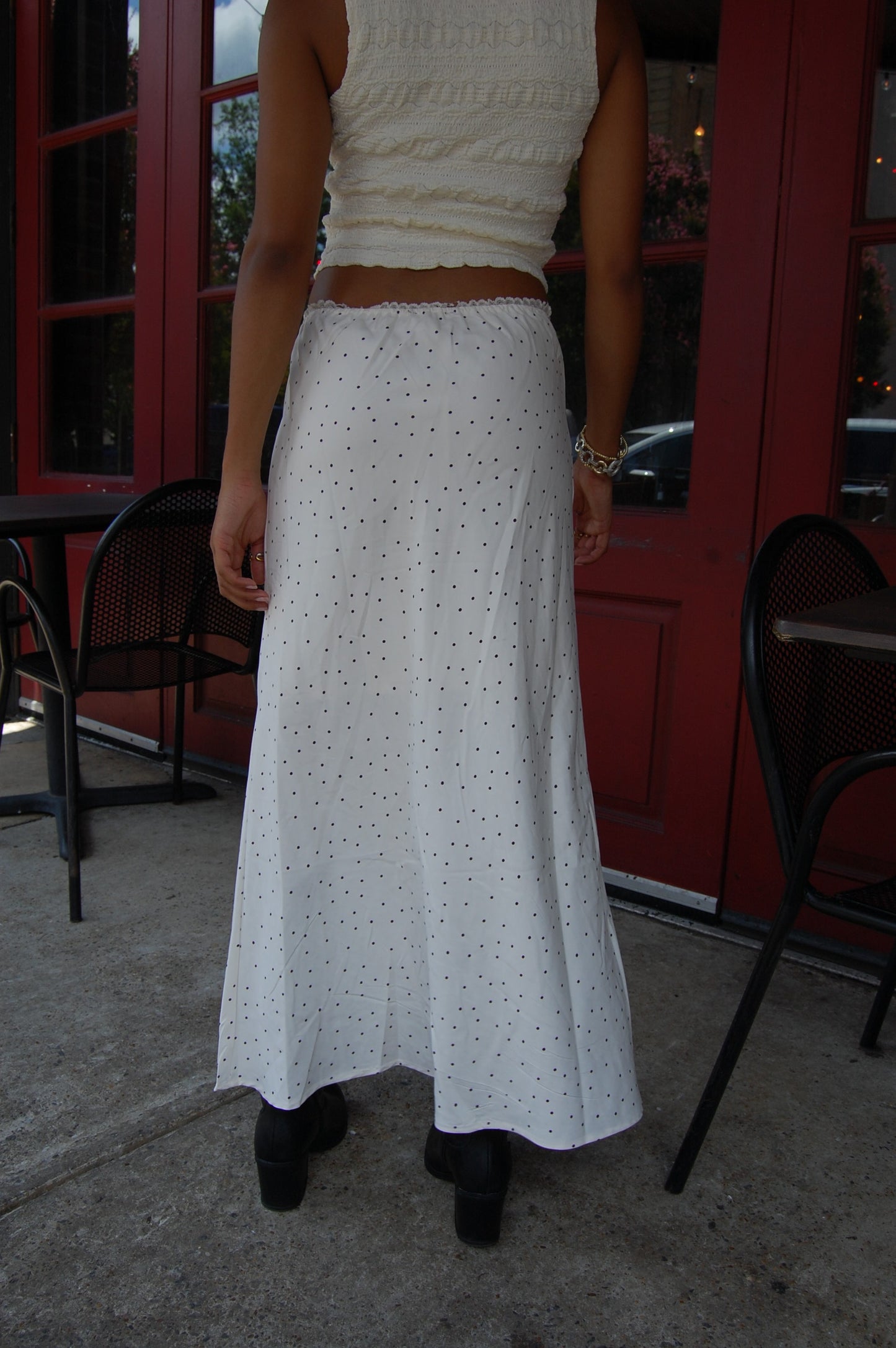 Polka Dot Midi Skirt (set)