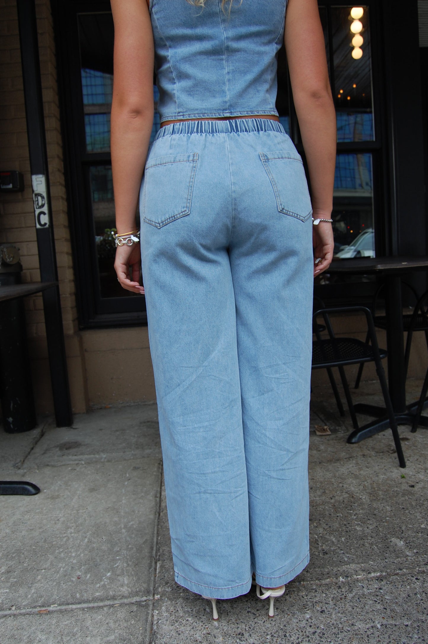 Denim Pant Set