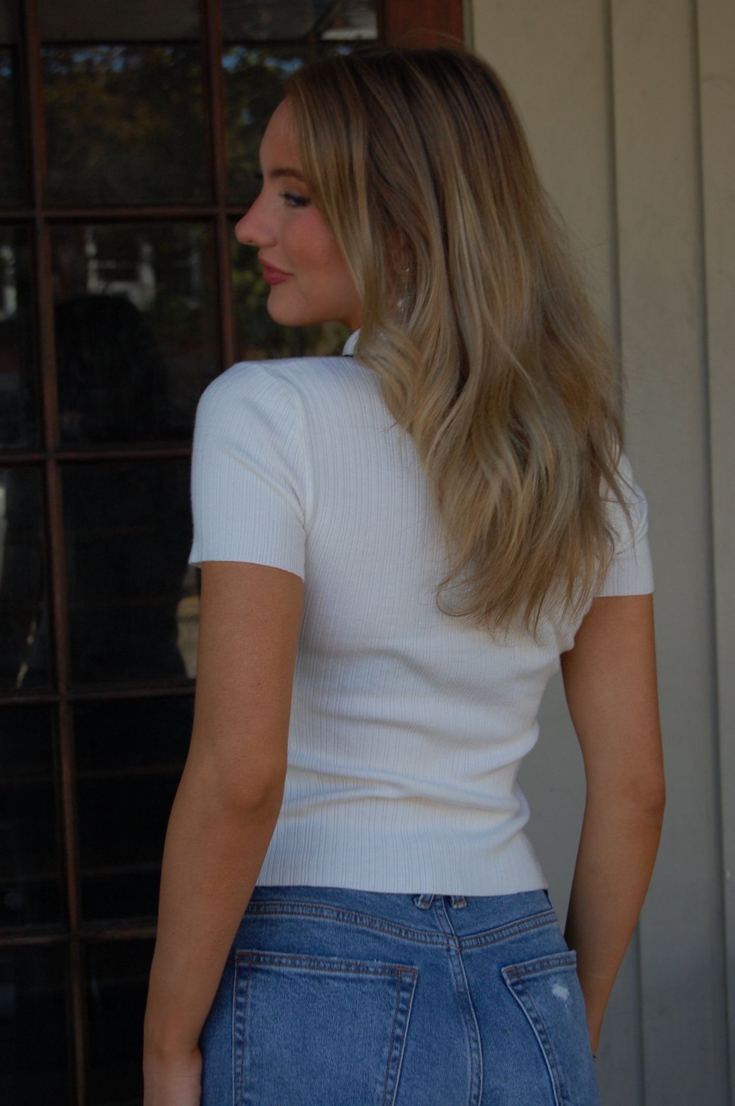 Knit Button Top