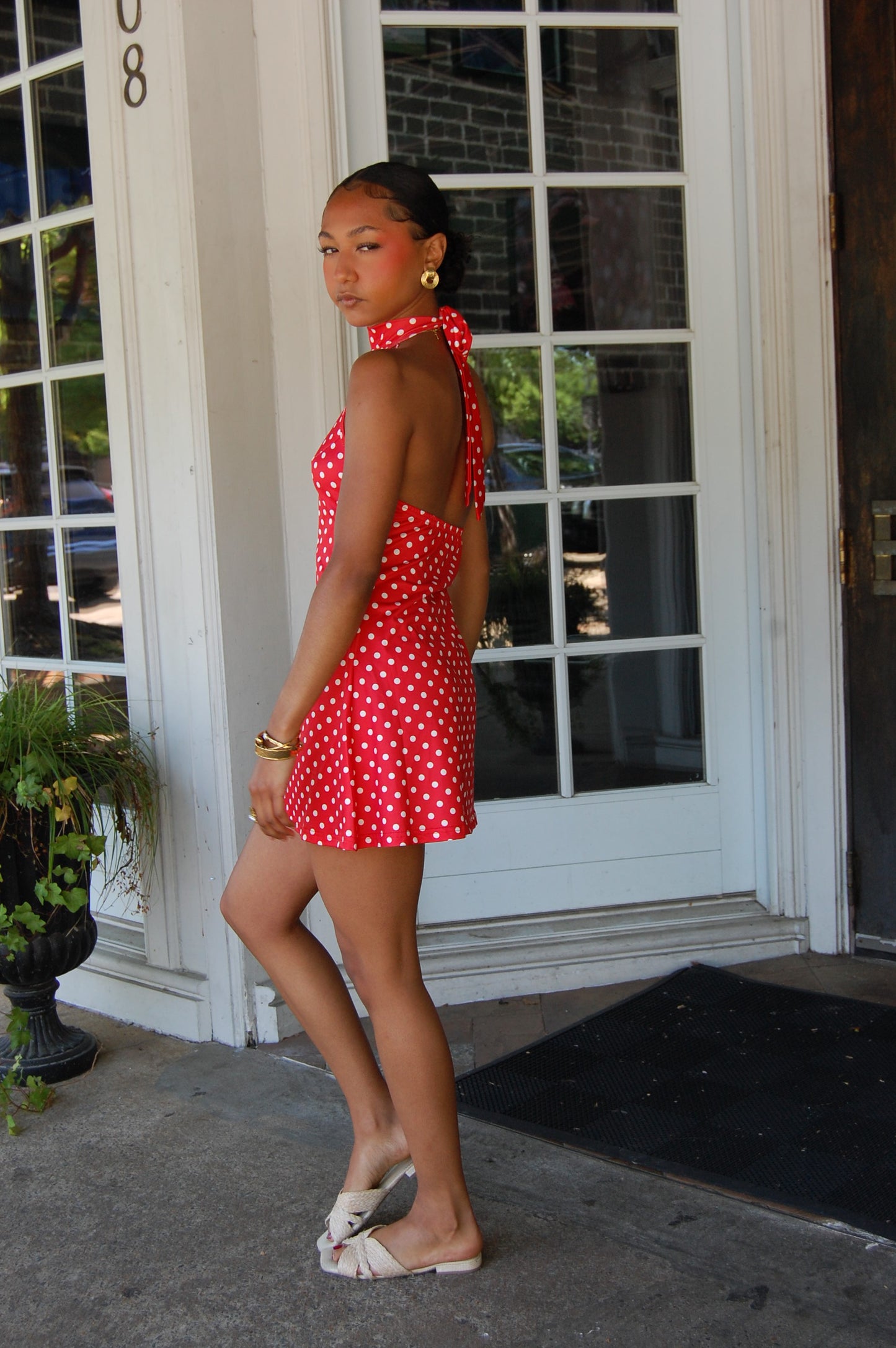 Polka Dot Bodycon Dress