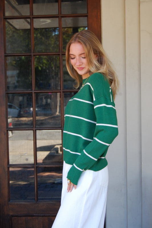 Striped Crew Neck Sweater