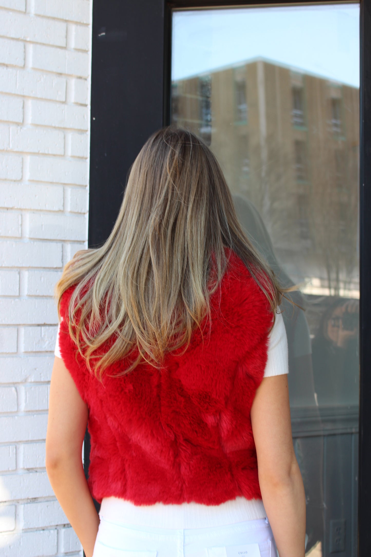 Leather Pocket Fur Vest