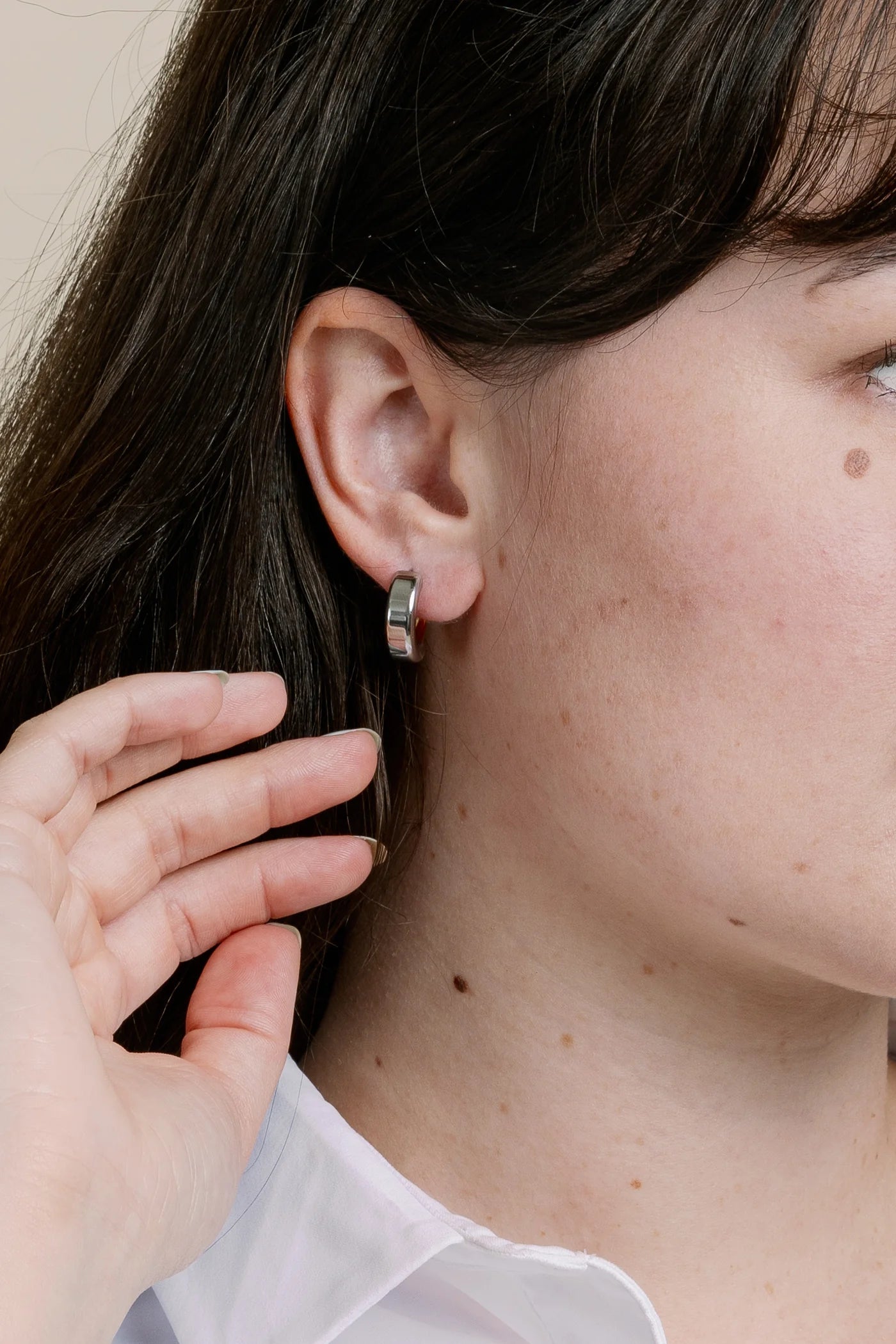 Non-Tarnish Intermix Hoops