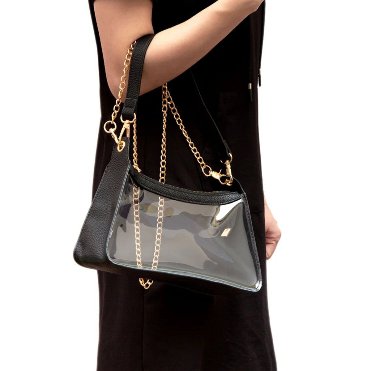 Satchel Bag With Chain