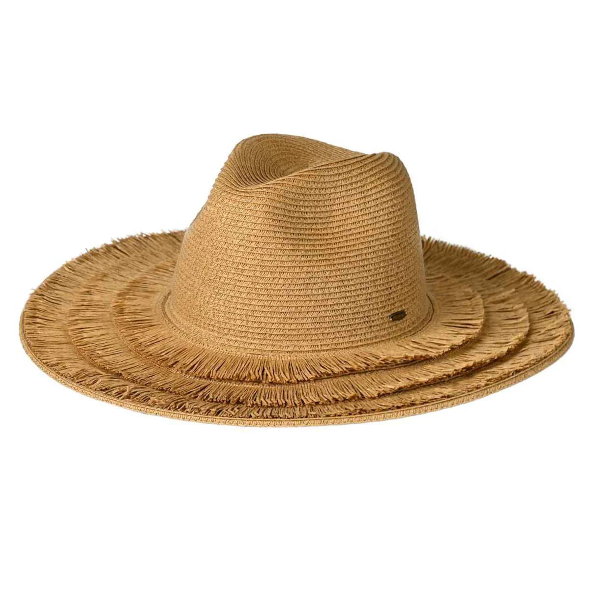 Layered Fringe Brim Hat