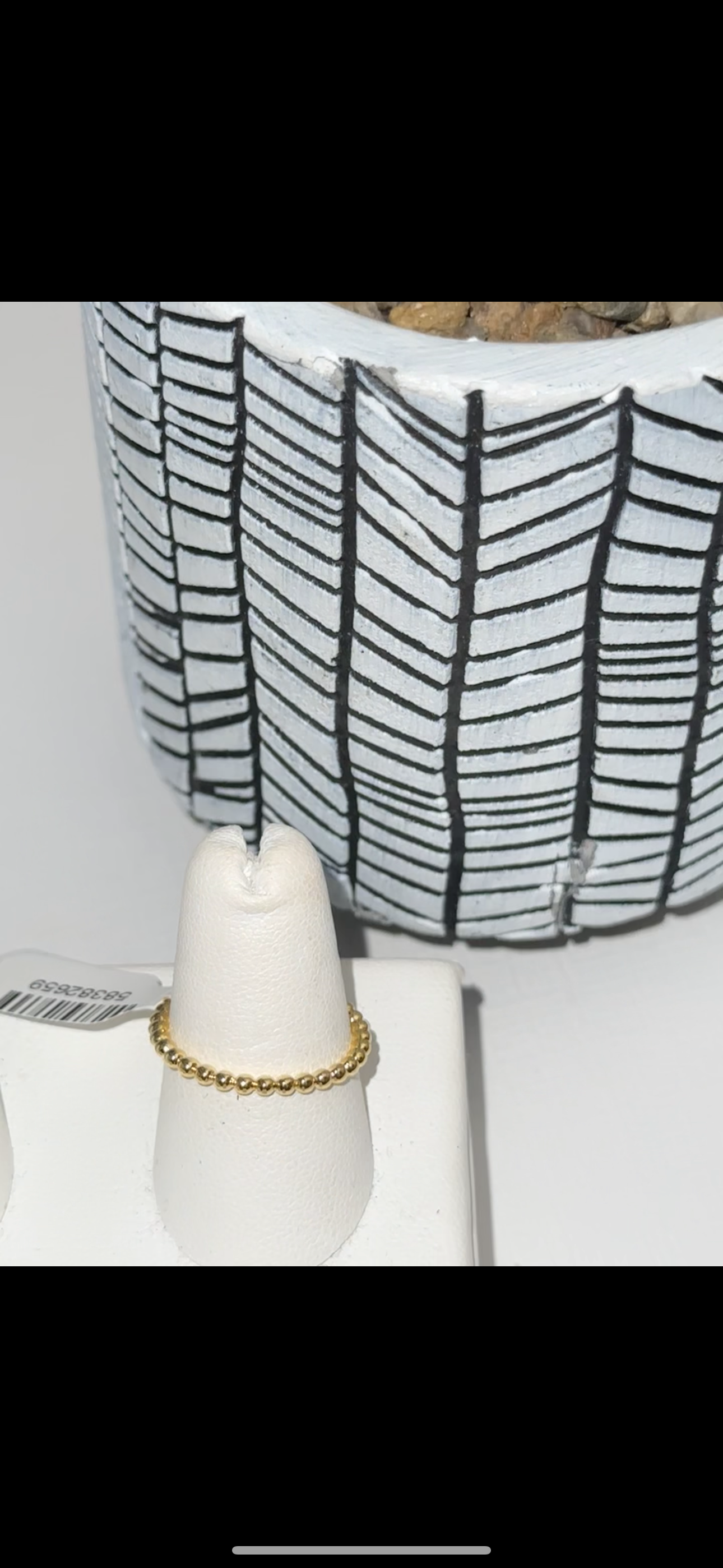 Thin Beaded Ring