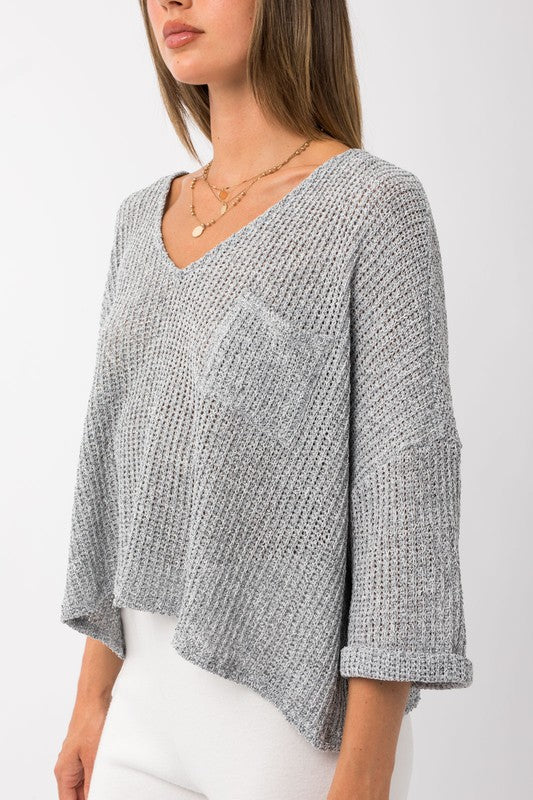 Roll Up Sleeve Top