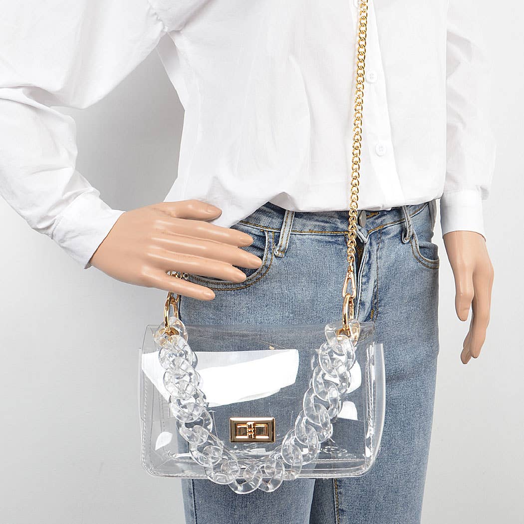 Clear Bag W/ Chain