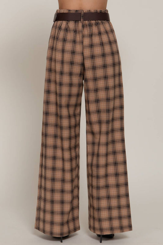 Plaid Woven Pants