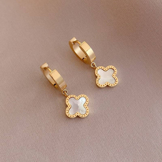 Non Tarnish Clover Earrings