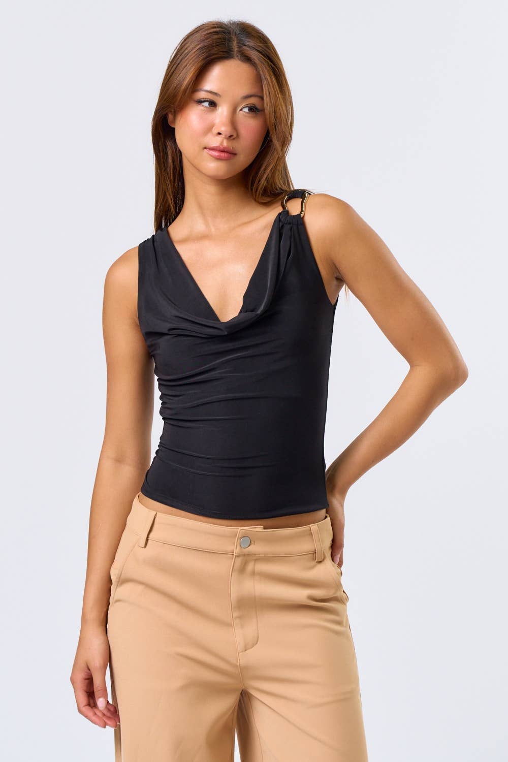 Metal Trim Cowl Top