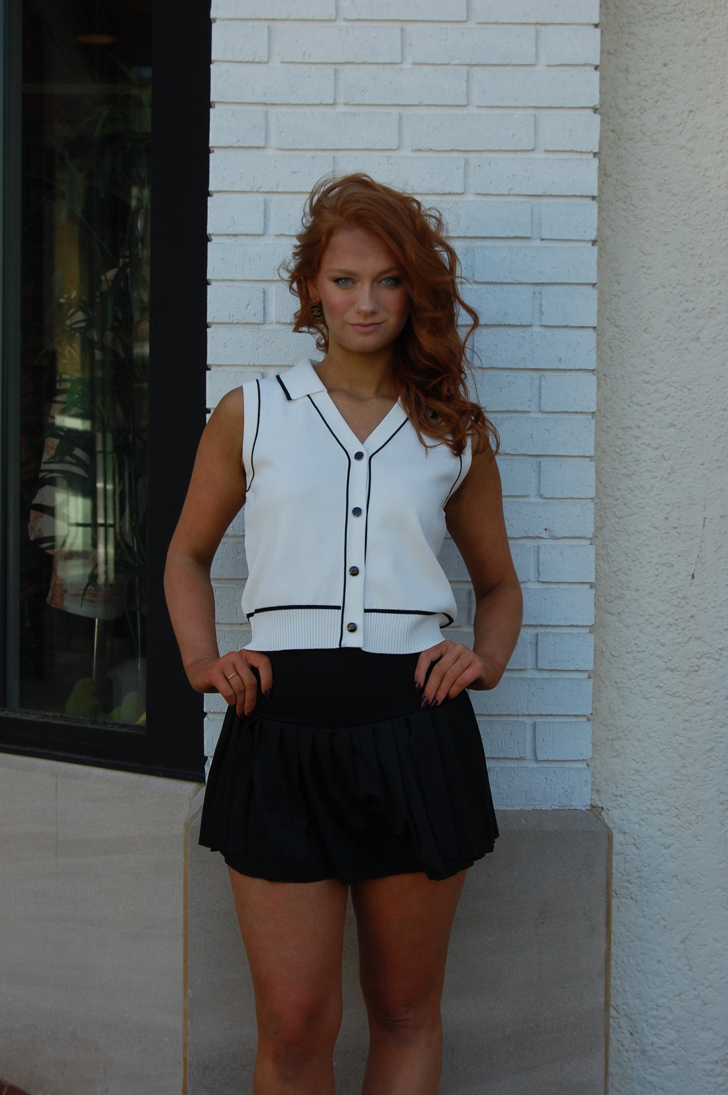 Pleated Skort