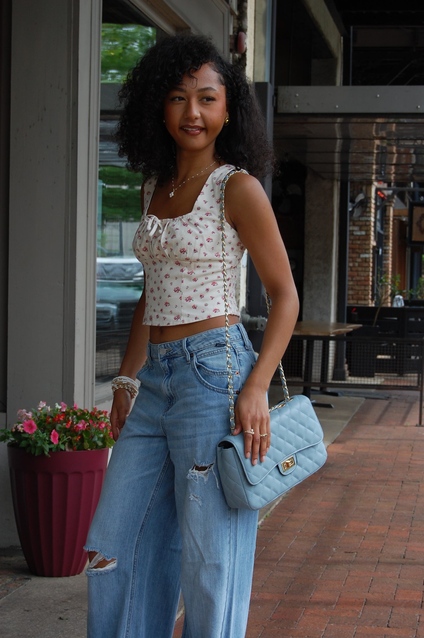 Elizabeth Quilted Crossbody Bag