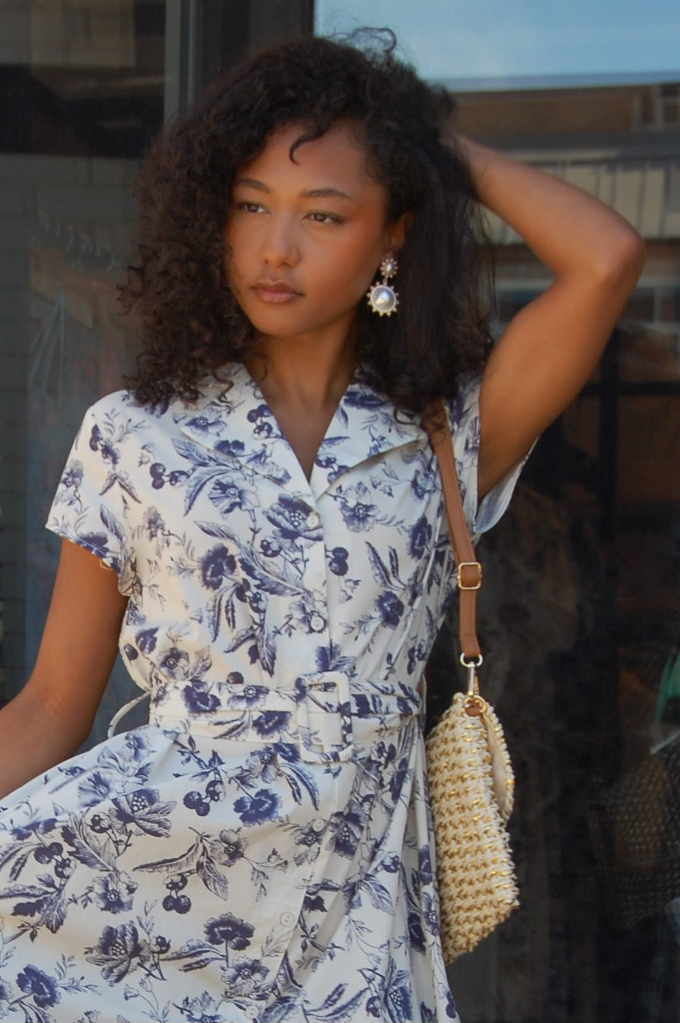 Metallic Rattan Clutch