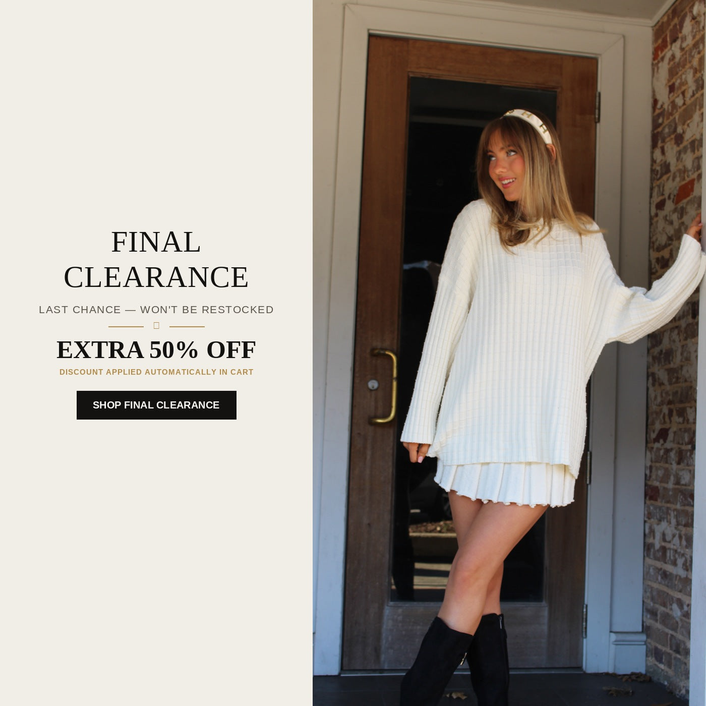 Final Clearance