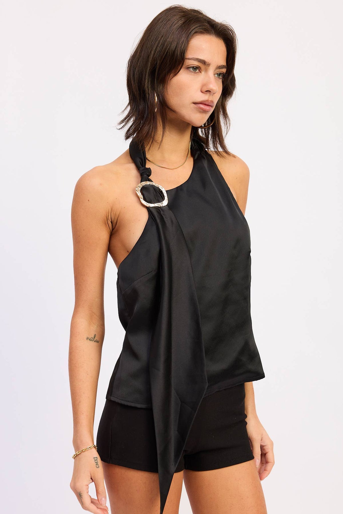 Scarf Detail Top