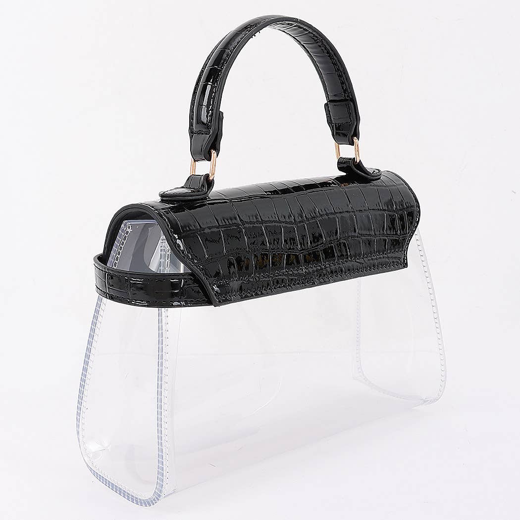 Transparent Top Handle Bag
