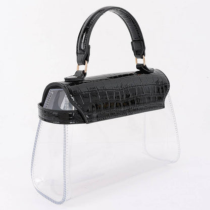 Transparent Top Handle Bag
