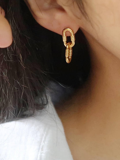 Non-Tarnish Small Link Earrings