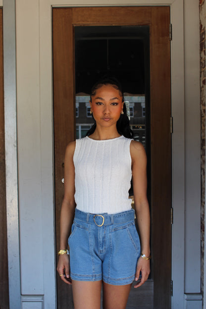 Sleeveless Knit Top