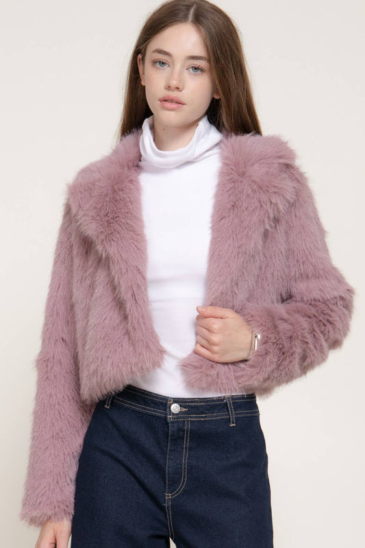 Fur Cropped Jacket