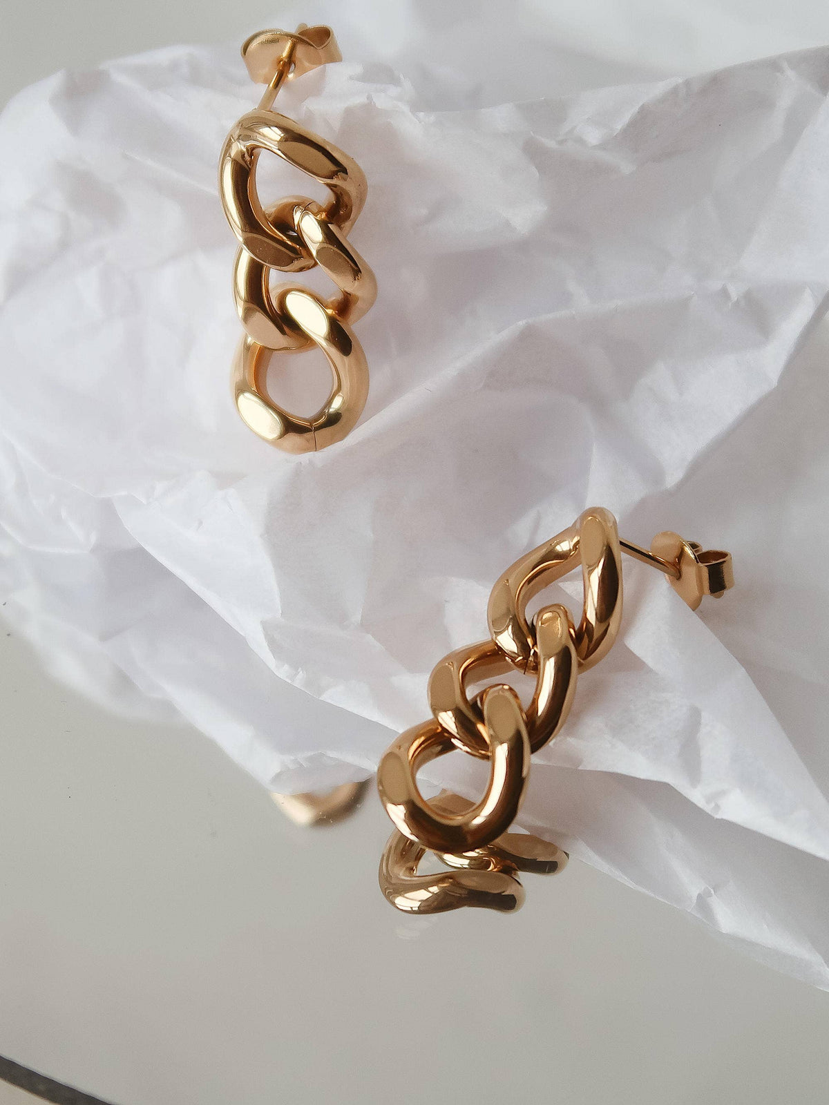 Non-Tarnish Chain Link Earrings