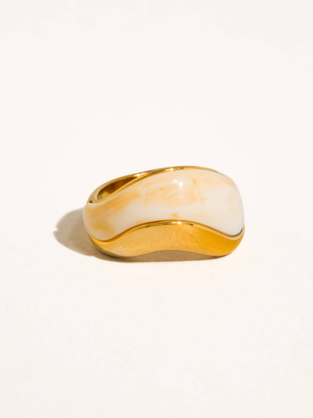 Fennel 18K Gold Non-Tarnish Statement Ring