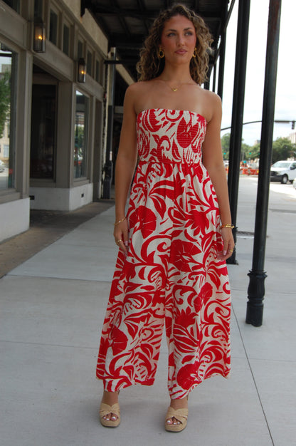Smocked Jumpsuit
