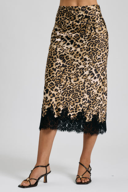 Leopard Midi Skirt