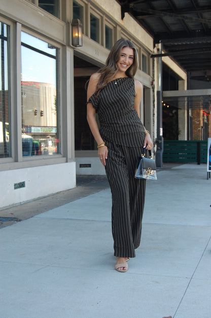Asymmetrical Stripe Top